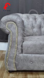 Calvus 2 Seater 3 Seater Fabric Chesterfield Sofa/ Ruang Tamu Sofa