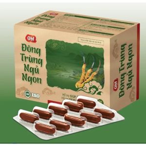 Đông Trùng Ngủ Ngon - HT Ăn Ngon Đề Kháng Dưỡng Tâm An Thần Giúp Ngủ Ngon 6 Vỉ 10 Viên Hộp