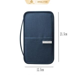 Great-King Multifunction Passport Holder Waterproof Fashionable Passport Cover Travel Bag Wallet Ticket Holder Document Organizer Card Case with Zipper for men &women