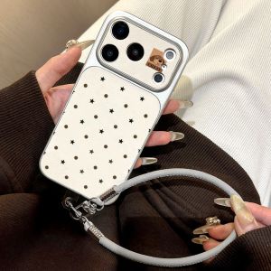 For iPhone 17 Pro Max 16 15 14 13 Pro Max 12 11 17 Cute 3D Cartoon Dog Animal Tiger Phone Case With Stand Holder Leather Cover