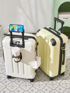 Luggage 2024 New Arrival Womens Small Lightweight 20-Inch Password Suitcase Mute Durable Luggage Trolley Case Boarding Bag