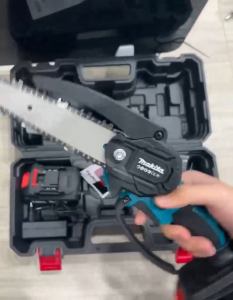 คุณภาพสูง 6 นิ้ว 199V เลื่อยยนต์ไร้สาย เลื่อยโซ่ไร้สาย แบตเตอรี่ลิเธียม 2 ก้อน ครบชุด เลื่อยตัดกิ่งไฟฟ้า เลื่อยโซ่เลื่อยไฟฟ้า เลื่อยไฟฟ้า ล็อกนิรภัย สำหรับตัดไม้ ต้นไม้