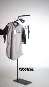 Baju Koko Muslim Kurta Pria Dewasa Lengan Panjang 3/4 Bahan Katun Nyaman Dipakai