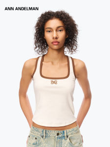 ANN ANDELMAN | Slim Short Sleeve Square Neck Halter Top