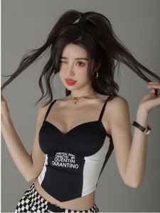 Phong Cách Thái Lan Không Dây Áo Croptop Nữ Áo Khoác Ngoài Bó Ôm Sát Gợi Cảm Ice Lụa Có Miếng Đệm Ngực Quần Lót Lưng Đẹp Mùa Hè 2024