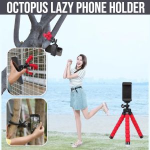 【Photography Artifact】Octopus Lazy Phone Holder Flexible Sponge Portable Tripod Versatile Design