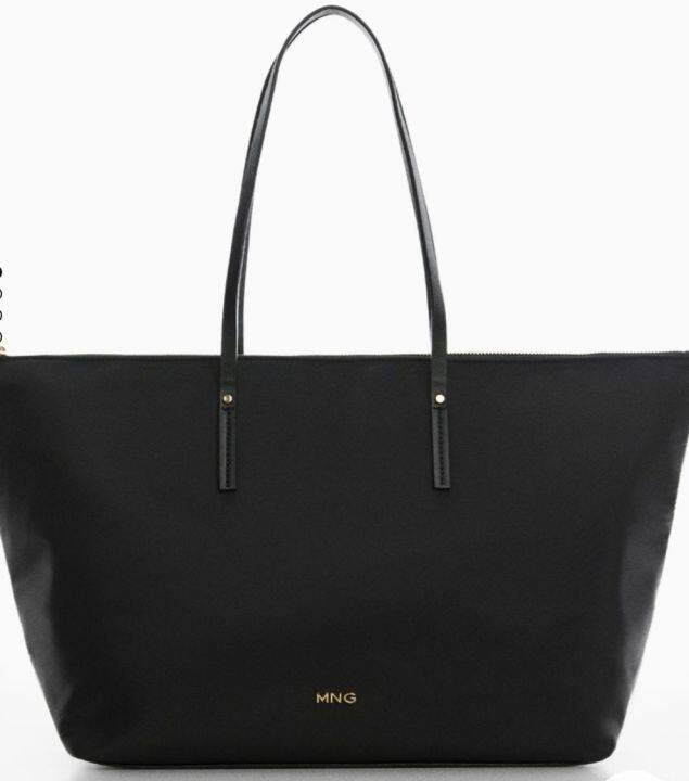 Mango black shopper discount bag