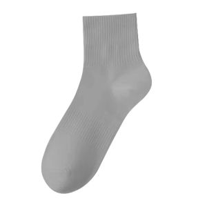 Disposable Mid-Calf Socks for Men And Women Travel Leisure Sports Anti-Slip Ultra-Thin Cotton Polyester Blend Moisture-Wicking Pure Color