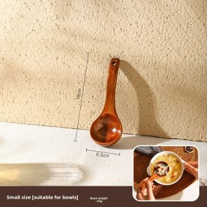SHELI | Large Long-handle Wooden Soup Spoon