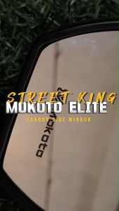 MOKOTO ELITE SERIES STREET KING SIDE MIRROR NON-GRADED LENS ADJUSTABLE REAR VIEW MIRROR UNIVERSAL FOR MOTORCYCLE