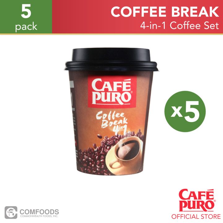 CAFE PURO 4-in-1 Coffee Break Coffee Set - Pack of 5
