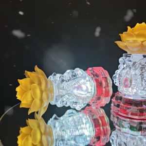 Đèn Bàn Thờ Hoa Sen Lưu Ly LED Đổi Màu CHÂN THIỆN MỸ Đèn Trang Trí Bàn Thờ HSLL-18