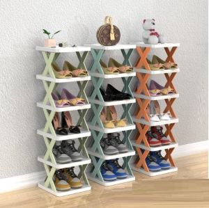ชั้นวางรองเท้า ชั้นเก็บรองเท้าประหยัดพื้นที่ ตู้รองเท้า ชั้นวางอเนกประสงค์ ที่เก็บรองเท้าหลายชั้น