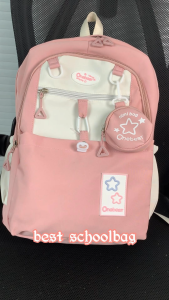tas ransel sekolah Ransel Warna Bentrokan Angin Akademi Gadis Lucu tas sekolah Y2K aesthetic Backpack lucu korea tas ransel traveling wanita import korea style tas ransel sekolah cewek bag