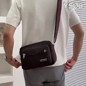 Tas Selempang Pria /Slingbag Pria Polyester Waterproof Polos / Tas Selempang Bahu Terbaru Terlaris - YS06
