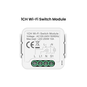 GIRIER Tuya WiFi Switch Module Smart DIY Light Breaker 100-240V Supports 2-way Control APP Remote Control Works Alexa Hey Google