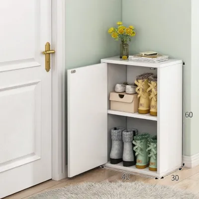 OUFENGHUADU | Tủ Đựng Giày Gỗ Nhiều Tầng Chống Bụi cho Sảnh Nhà