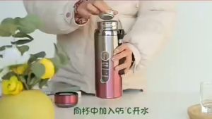 Termos Stainless Premium Panas Dingin 800ML - Termos Batik Vacuum Flask Travel 608 - CTSHOP