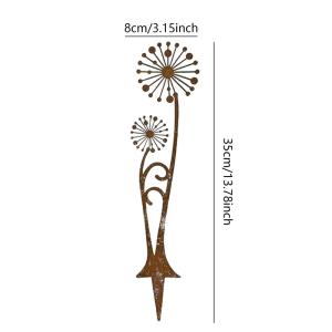 CIFbuy | CIFBUY Metal Flowers For Outside Rustic Iron Wall Decor Weather Resistant Yard Lawn Patio Porch Ground Potted Garden Ornament