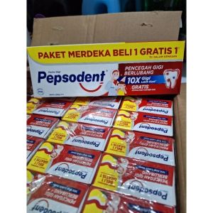 Pepsodent Beli 1 Gratis 1 [225g x 2] Pasta Gigi Pencegah Gigi Berlubang pepsodent promo