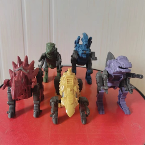 5 in 1 Dinosaur Transforming Robot Toy Cartoon Tyrannosaurus Rex Kids Transformer Warrior Toy Gift