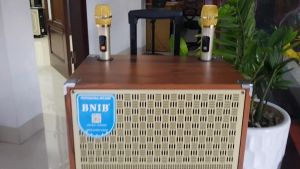 free shipLOA KÉO CAO CẤP BNIB M15 BASS 40 ÂM THANH VANG CHẮC SỐNG ĐỘNG KÈM 2 MÍC VÀNG UHF TUYỆT ĐẸP BẮT XA NHẬY