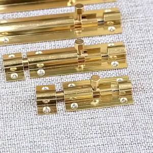 20252Pcs Solid Brass 1.5\"-12\" Barrel Bolt Latch Antique Bronze For Door Cabinet