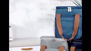 Adjustable Shoulder Bento Bag with PEVA Insulation B02