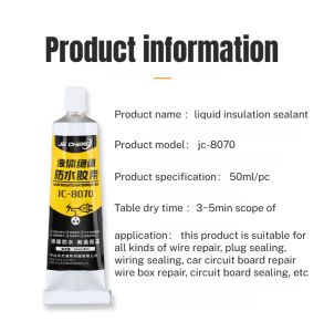 Liquid Insulating Tape Wire Joint Waterproof Glue Electrical Insulation Glue Wire Waterproof Joint Waterproof Sealant 耐高温密封胶液体绝缘防水胶带生料带支装密封线路胶