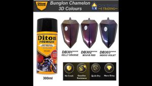 Diton Premium DB302 Mouve Red Bunglon Chameleon 3D Motorcycle Spray Paint (300ml)