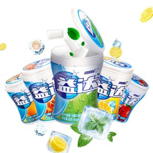 Yida Xylitol Sugar Free Chewing Gum About 40pcs Bottled Mint Candies Fresh Breath Candy Snacks