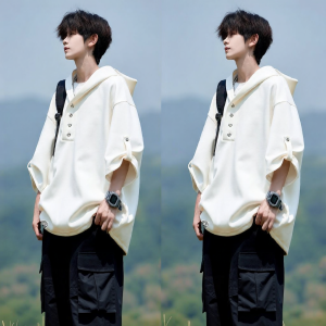 Paul Frank | Breathable Hooded Icy Silk T-Shirt For Men Summer Wear