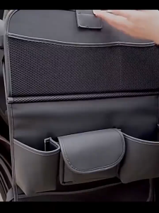 Large Capacity Car Seat Back Storage Bag 8 in 1 Car Back Seat Organizer with Foldable Table Car Interior Accessories