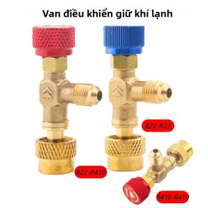 R410a R22 Dụng Cụ Làm Lạnh Van An Toàn Adapter 1/4 "5/16" Inch Nam/Nữ Chủ Đề Cho Điều Hòa Không Khí Sạc Vòi