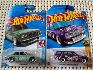 Hot Wheels Lot of 2 Datsun 510