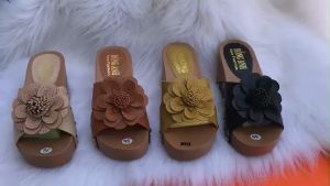 Dép đế xuồng quai chéo hoa cúc đế cao 7cm. (phom nhỏ) Dép Da Đế Cao Thời Trang Dép Đế Nhựa Nhẹ Nhàng Dễ Chịu - Lazada