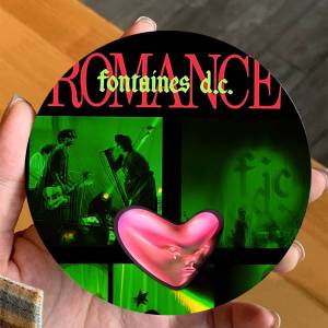 Post Punk Band F-Fontaines D C Printed Coasters Suitable for Daily Family Party Decoration Office Non-Slip Wooden Coasters