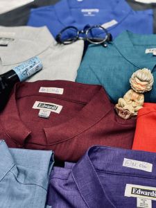 Áo Sơ Mi Nam Ngoại Cỡ Cổ Tàu | Chất Vải Mềm Mịn Size Lớn 3XL–6XL