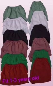 Girl Kiddie Cute Challis Terno Tube Top and Short Sets for Kids