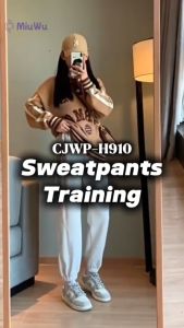 MIUWU Celana Jogger Pants Sweatpants Training Highwaist H910 Celana Panjang Wanita