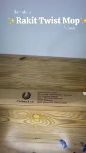 FAJARLAH BARU Alat Dehidrasi 1 Detik Pel Otomatis Pel Lantai Putar Mikrofiber Efisien 360° Biru