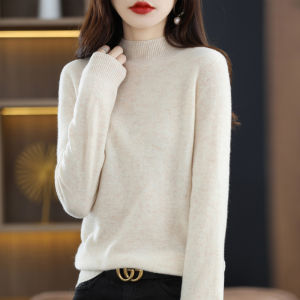 New Fashionable Womens Knitted Sweater For Autumn And Winter Light And Comfortable Long-Sleeved Round-Neck Womens Top-WQ001