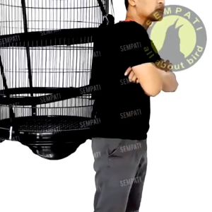 SEMPATI Tas Gendongan Sangkar Merek Sempati Tas Kandang Burung Murai Kotak Lovebird Tas Ransel Punggung Jaring Tas Gendong Sangkar Naik Motor TSMJR