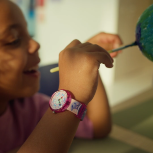 Flik Flak Playful Planets (FBNP259) Pink RECYCLED PET Kids Watch