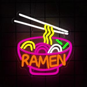 Ramen Neon Sign For Wall DecorLed Neon Light For Restaurant DecorKitchenNoodles Shopdining HallParty GiftsUSB Powered