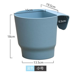 Plastic Semicircle Thickened Hanging Basket Chlorophytum Comosum Flower Pot Hanging Flower Pot Large Green Radish Green Plant Lead an Ox Hanging Flower Pot