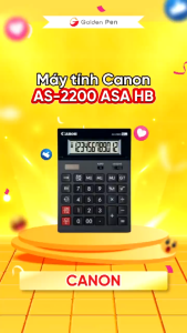 Máy tính cầm tay Canon AS-2200 màn hình to dùng cho văn phòng cửa hàng và các shop bán hàng