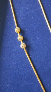 Multicolor Ball Indian Thali Chain with Adjustable Length Extension