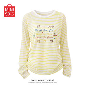 Miniso | Stripe T-shirt For Women Thin Blouse
