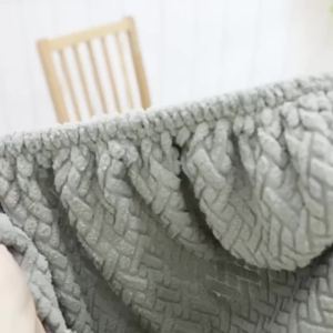 1/2pcs Stretch Jacquard Dining Room Chair Seat Covers Removable Washable Elastic Upholstered Dining Chair Cushion Slipcover Home